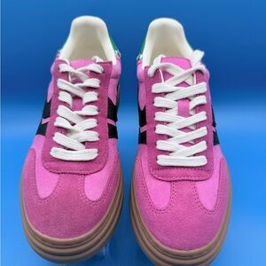 Steve Madden “Dodge” pink multi womens sneakers
